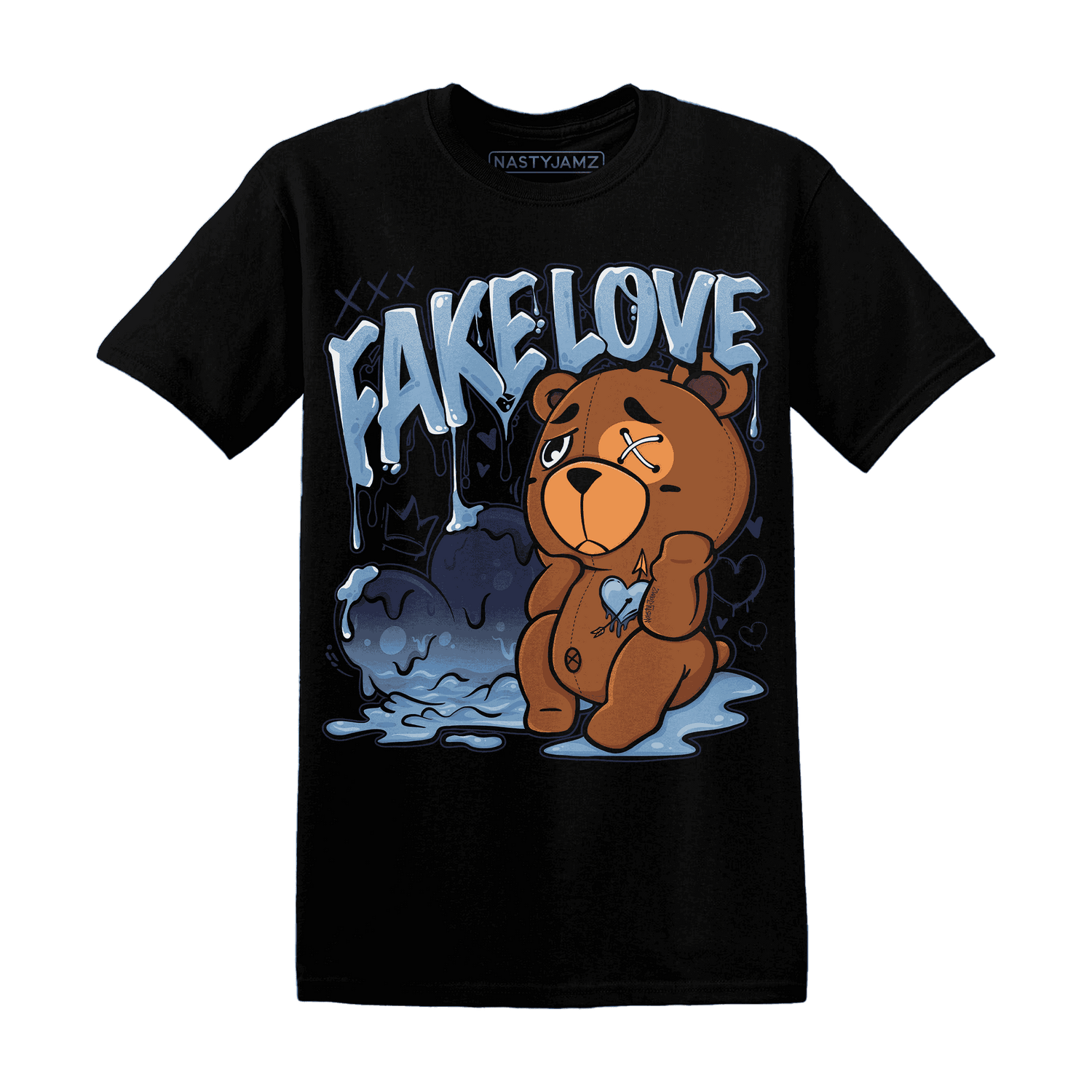 First In Flight 1s T Shirt Match Fake Love BER - NastyJamz