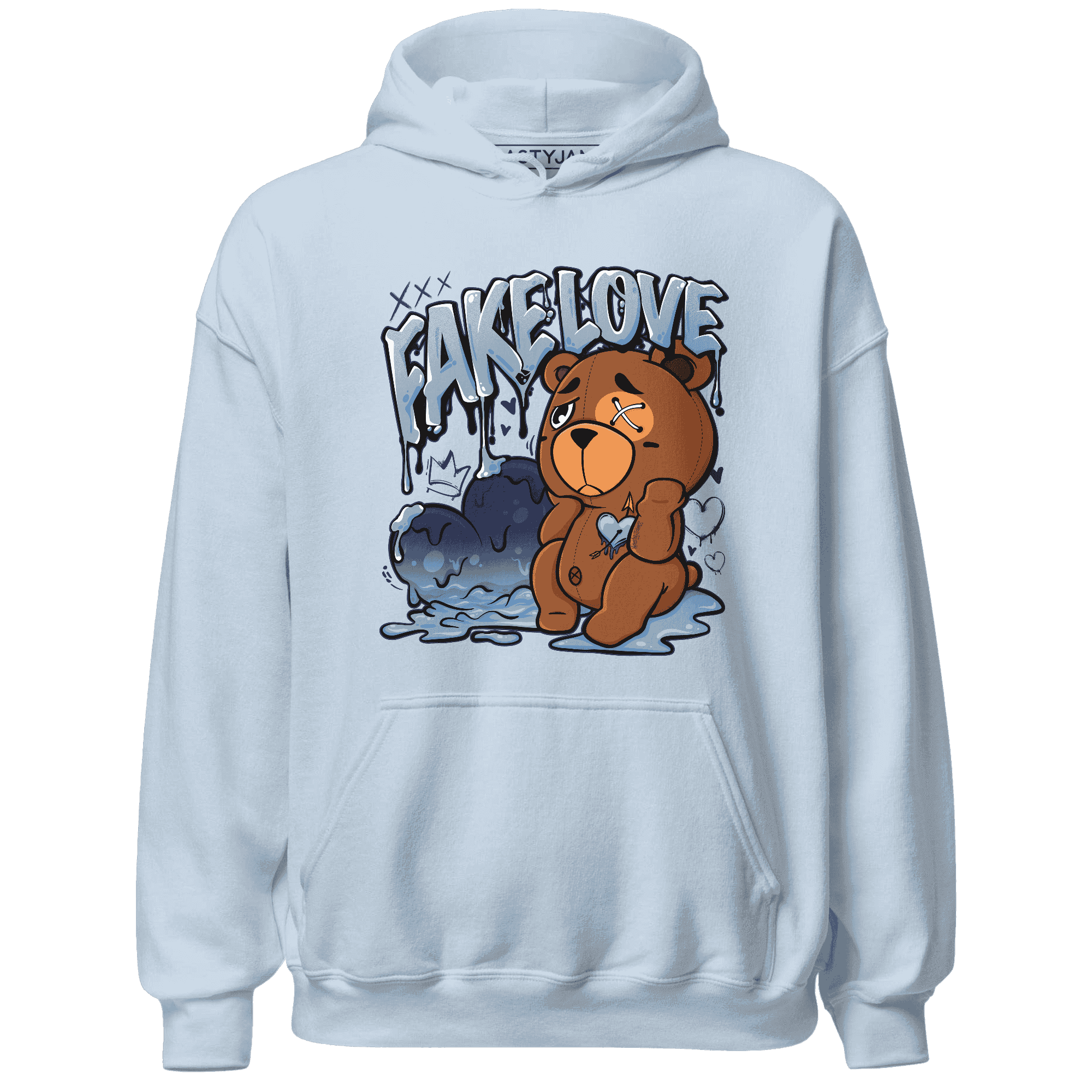 First In Flight 1s Hoodie Match Fake Love BER - NastyJamz