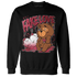 High 85 Metallic Burgundy 1s Sweatshirt Match Fake Love BER - NastyJamz