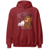 High 85 Metallic Burgundy 1s Hoodie Match Fake Love BER - NastyJamz