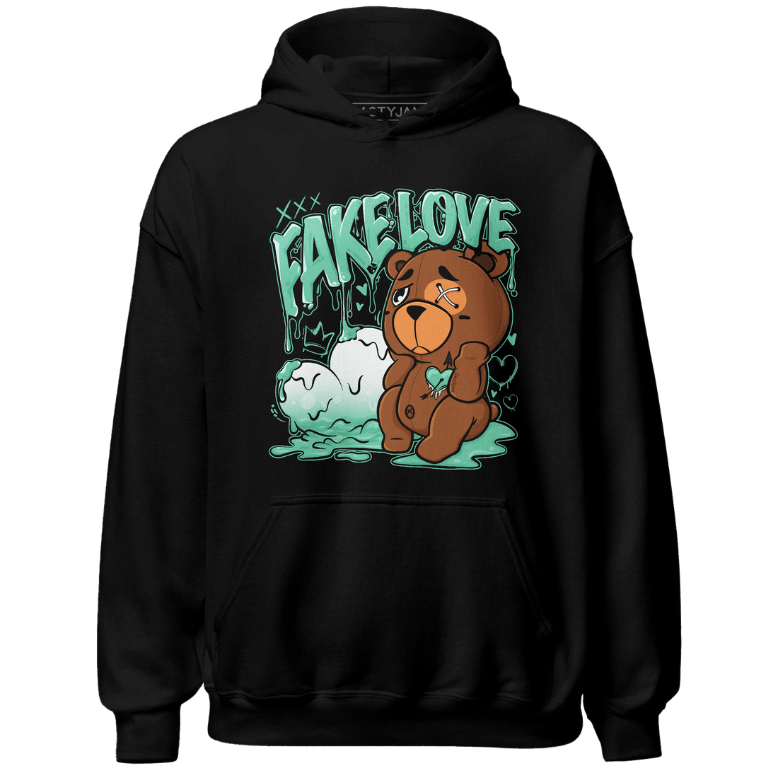 High OG Green Glow 1s Hoodie Match Fake Love BER - NastyJamz