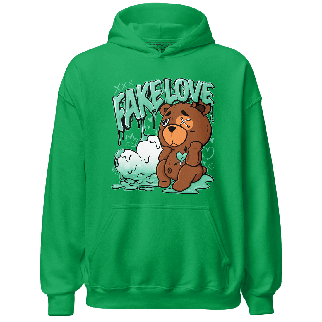 High OG Green Glow 1s Hoodie Match Fake Love BER - NastyJamz