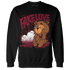High White Team Red 1s Sweatshirt Match Fake Love BER - NastyJamz