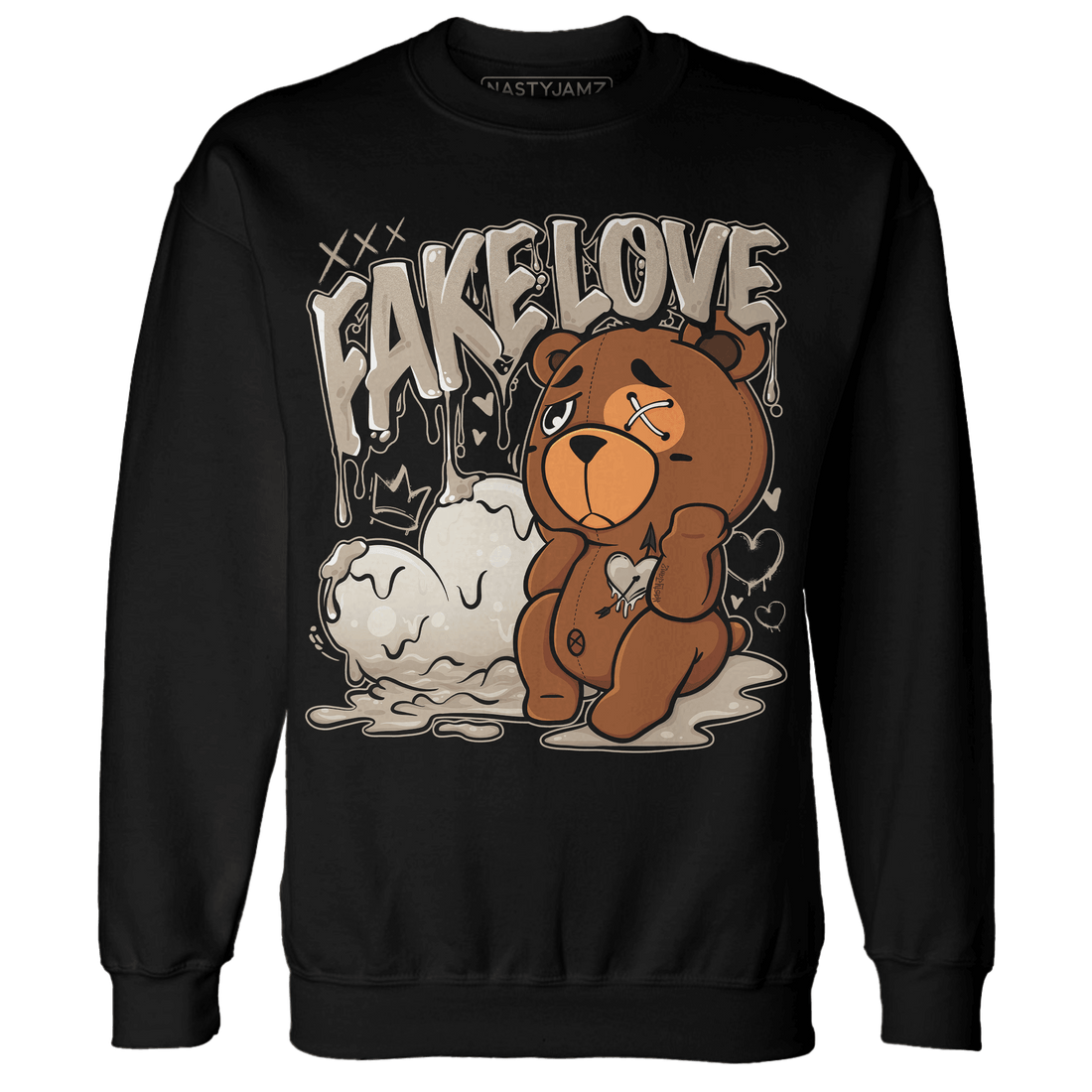 Latte 1s Sweatshirt Match Fake Love BER - NastyJamz