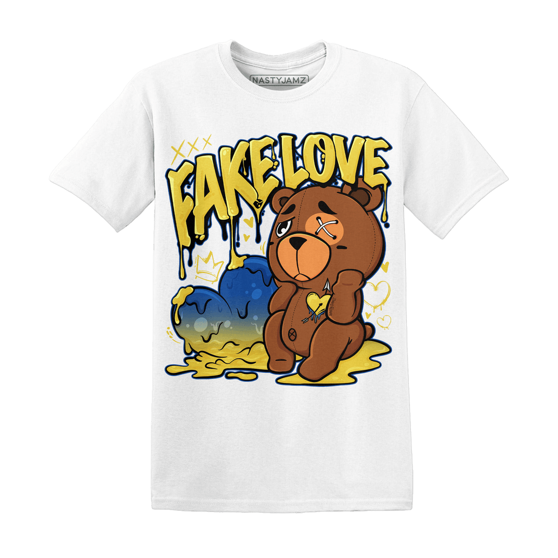 Low OG Canary TVSC 1s T Shirt Match Fake Love BER - NastyJamz