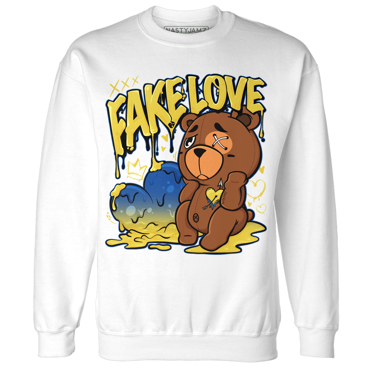 Low OG Canary TVSC 1s Sweatshirt Match Fake Love BER - NastyJamz