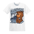Mid Diffused Blue Grey 1s T Shirt Match Fake Love BER - NastyJamz
