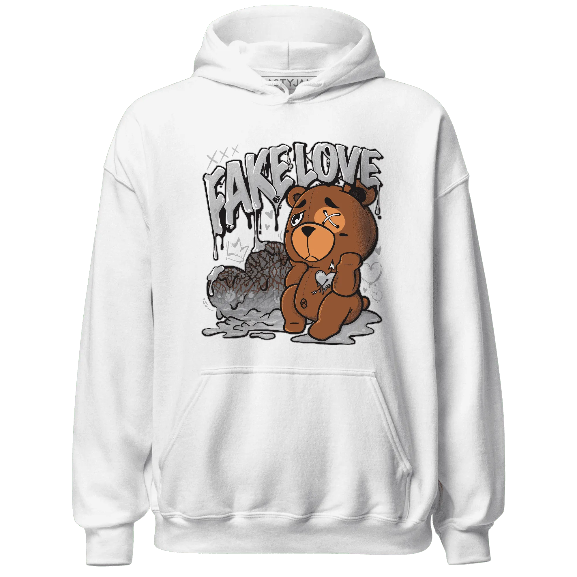 Cement-Grey-3s-Hoodie-Match-Fake-Love-BER