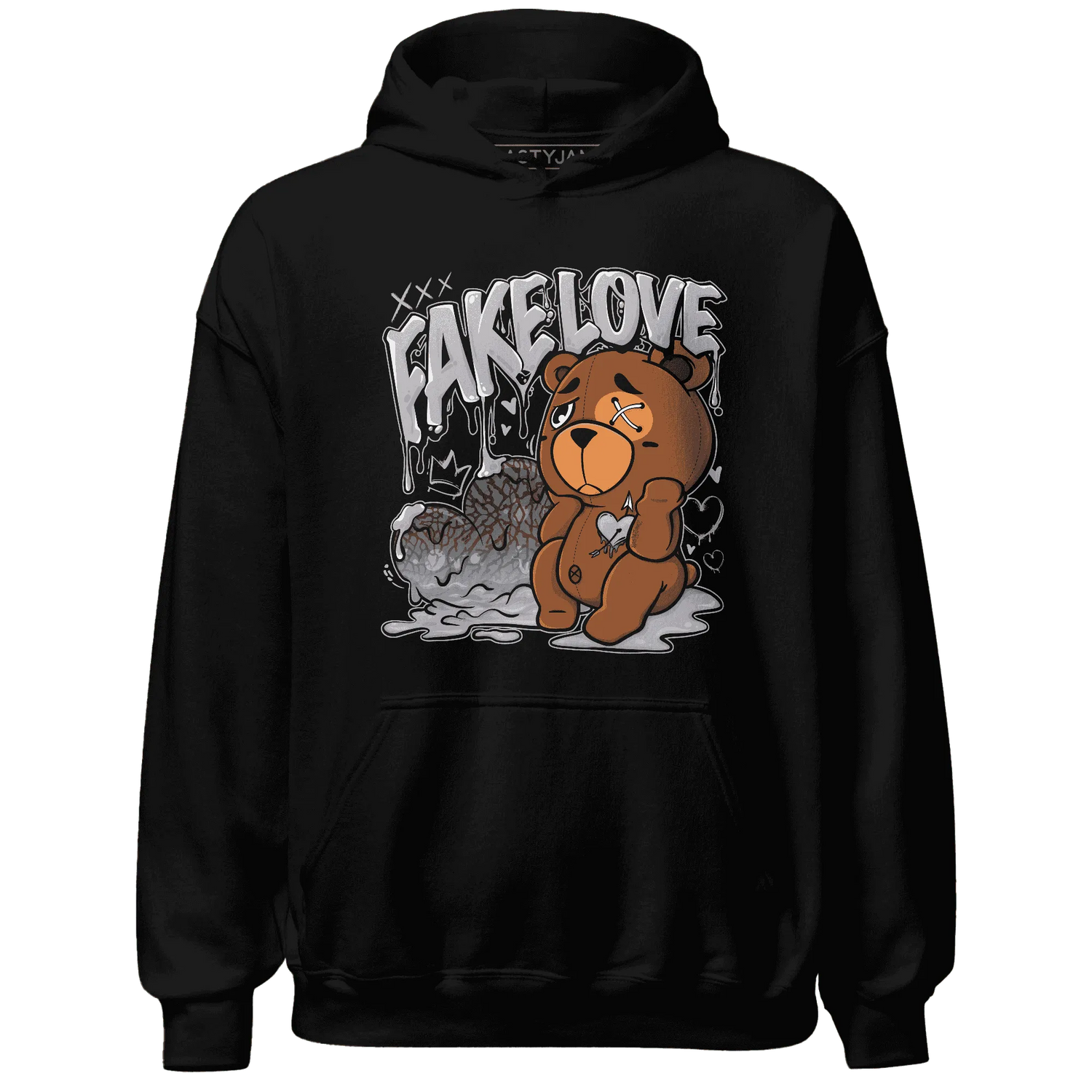 Cement-Grey-3s-Hoodie-Match-Fake-Love-BER