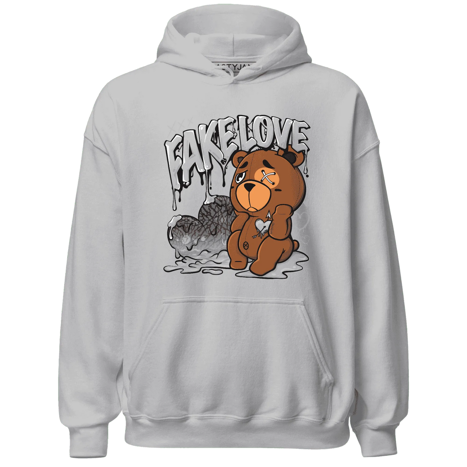 Cement-Grey-3s-Hoodie-Match-Fake-Love-BER