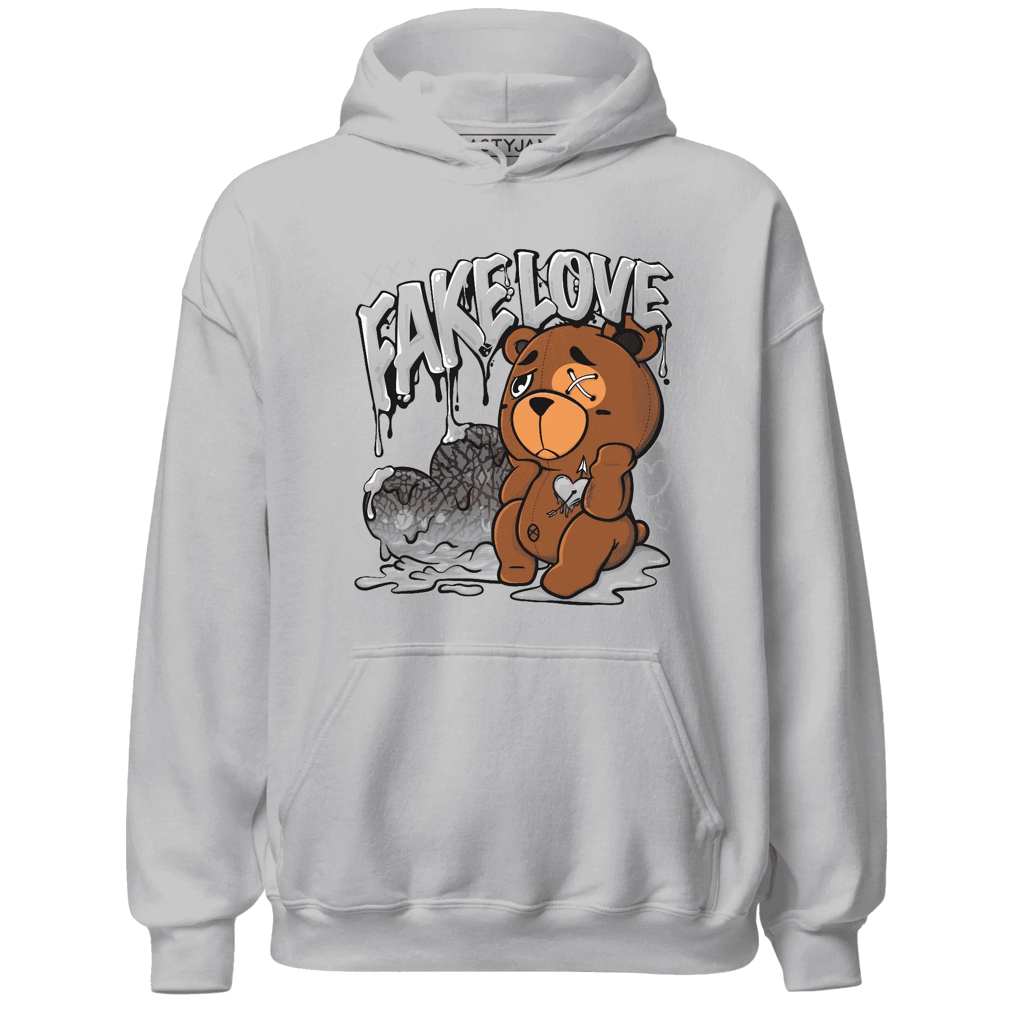 Cement-Grey-3s-Hoodie-Match-Fake-Love-BER