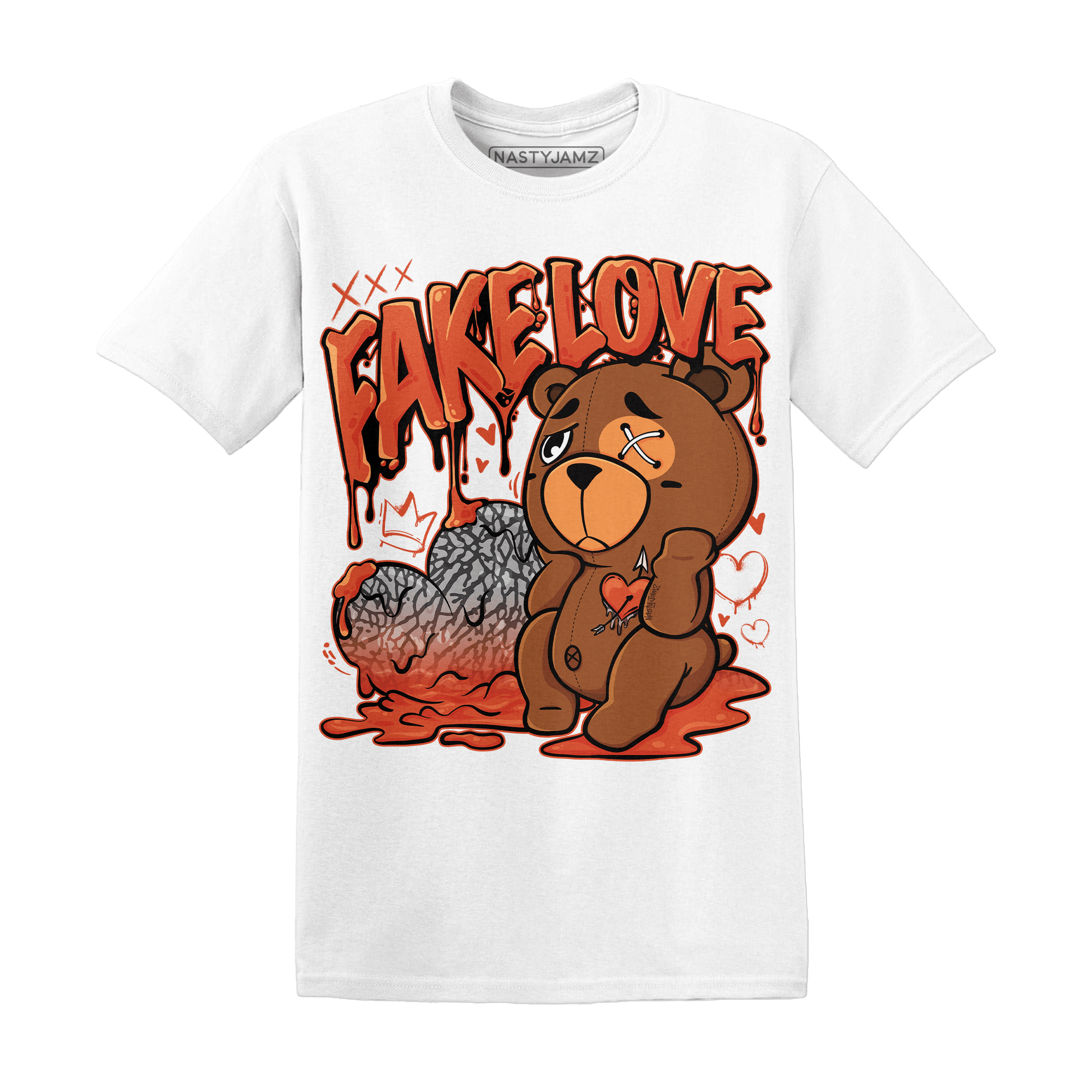 Georgia Peach 3s T Shirt Match Fake Love BER - NastyJamz