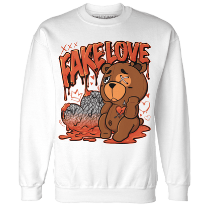 Georgia Peach 3s Sweatshirt Match Fake Love BER - NastyJamz