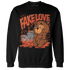 Georgia Peach 3s Sweatshirt Match Fake Love BER - NastyJamz