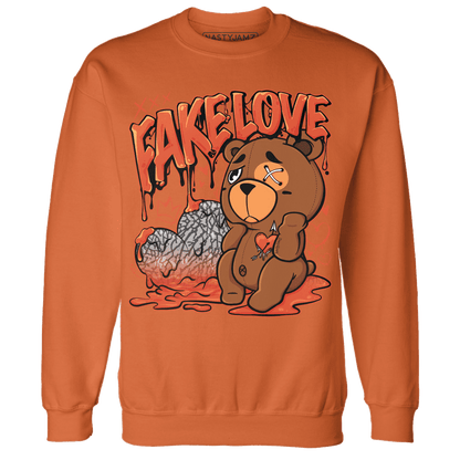 Georgia Peach 3s Sweatshirt Match Fake Love BER - NastyJamz
