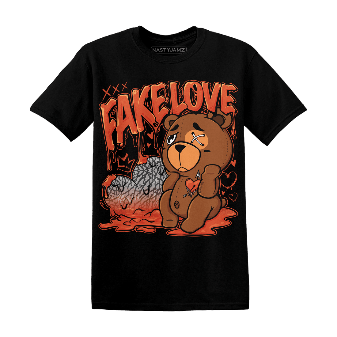 Georgia Peach 3s T Shirt Match Fake Love BER - NastyJamz