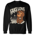Quaiii 54 3s Sweatshirt Match Fake Love BER - NastyJamz