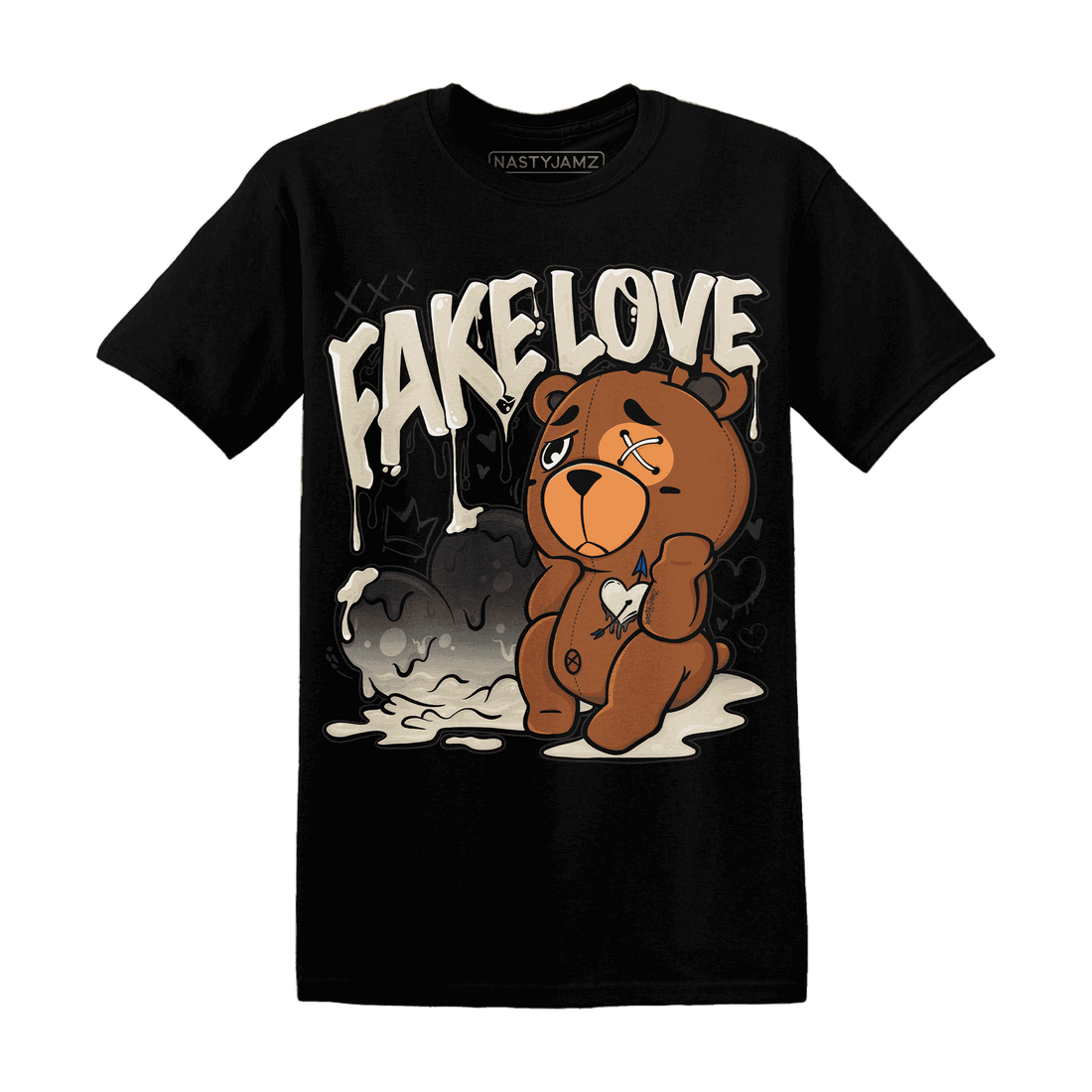 Quaiii 54 3s T Shirt Match Fake Love BER - NastyJamz