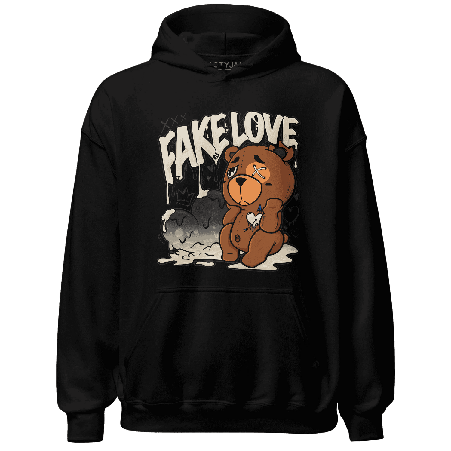 Quaiii 54s Hoodie Match Fake Love BER - NastyJamz