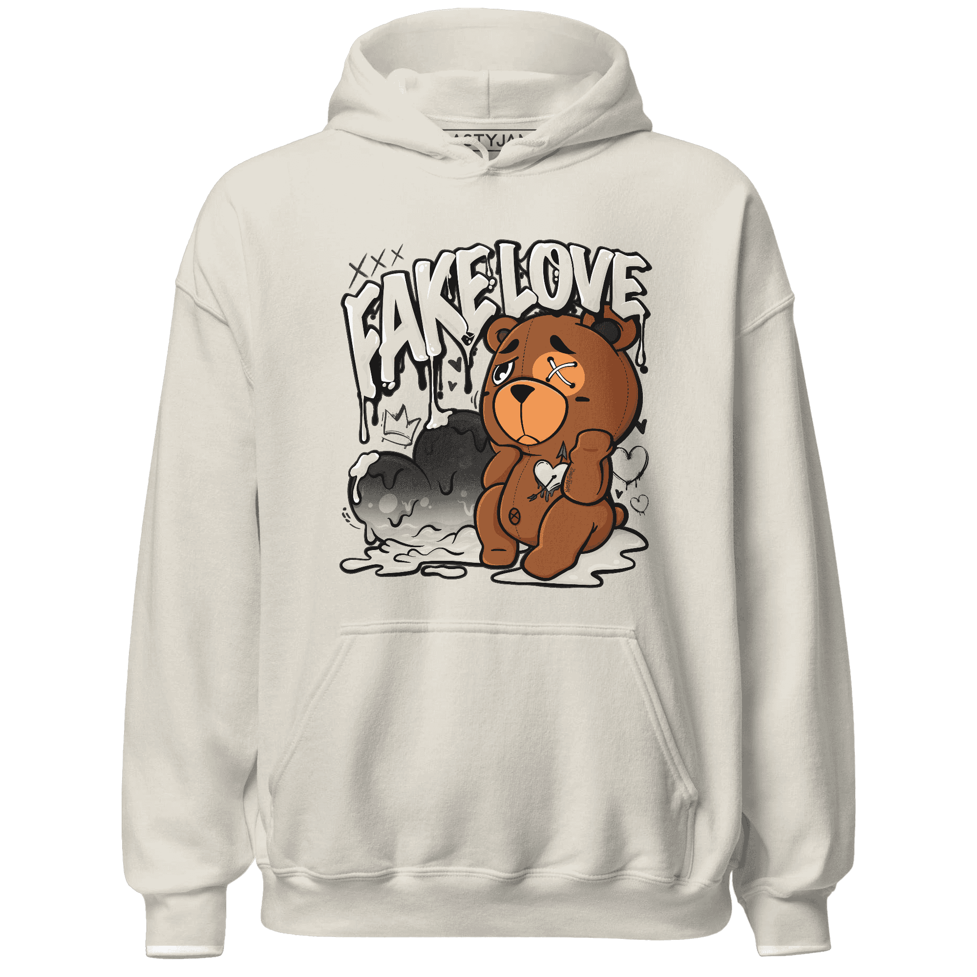 Quaiii 54s Hoodie Match Fake Love BER - NastyJamz