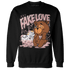 Red Stardust 3s Sweatshirt Match Fake Love BER - NastyJamz