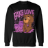GS Hyper Violet 4s Sweatshirt Match Fake Love BER - NastyJamz