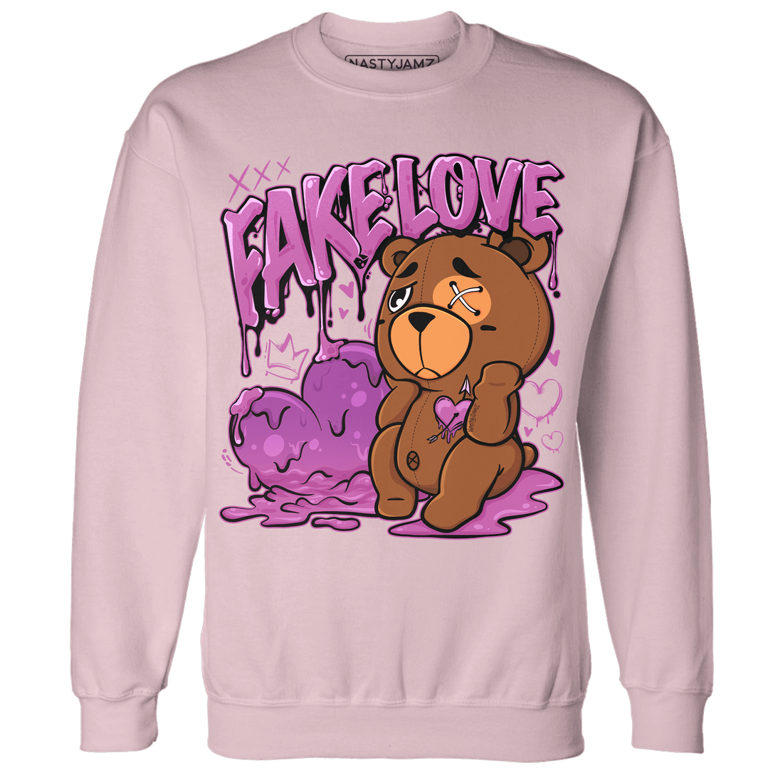 GS Hyper Violet 4s Sweatshirt Match Fake Love BER - NastyJamz