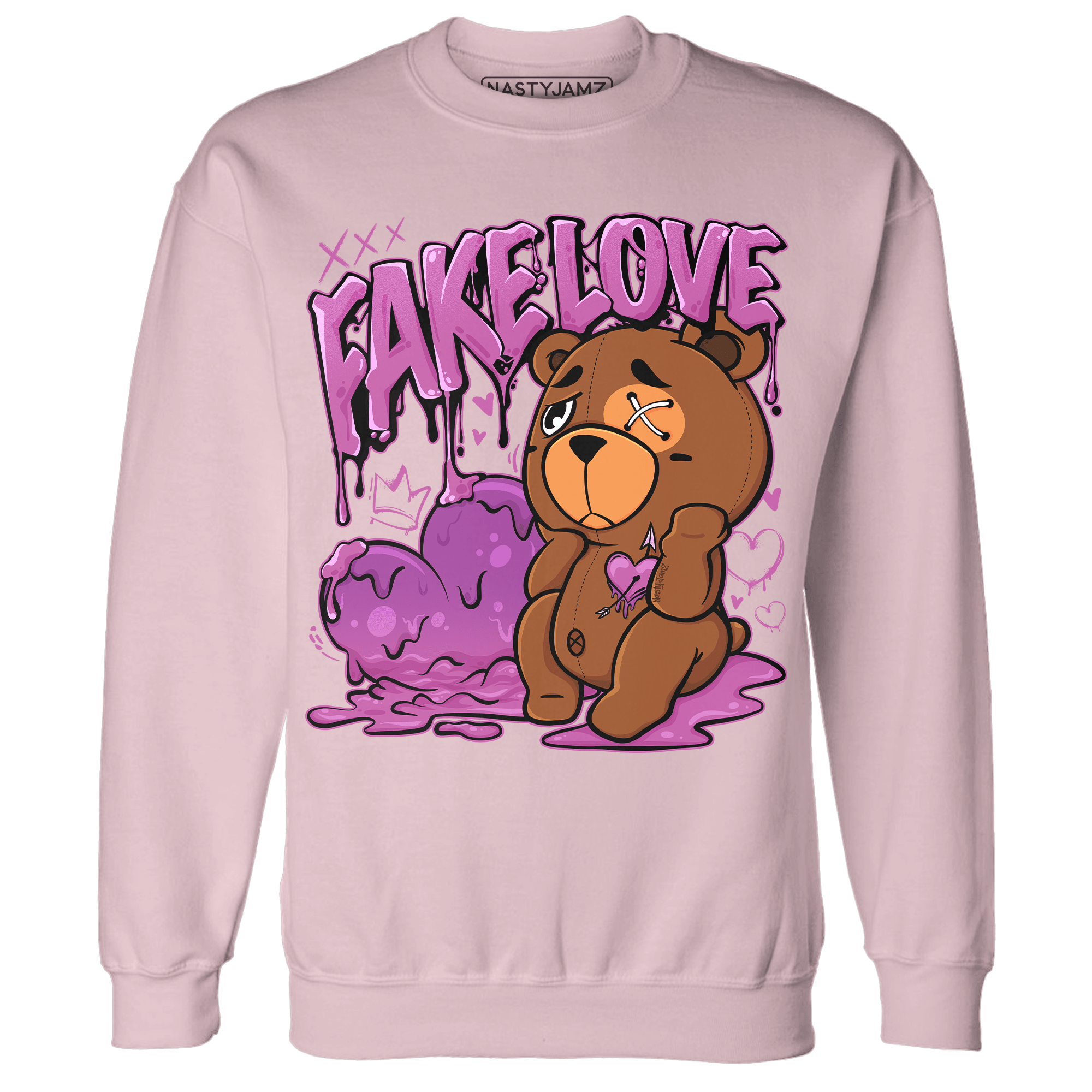 GS Hyper Violet 4s Sweatshirt Match Fake Love BER - NastyJamz