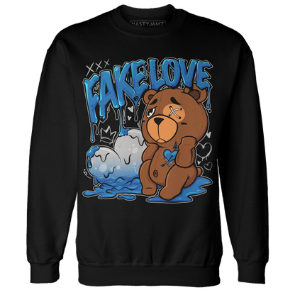 Industrial Blue 4s Sweatshirt Match Fake Love BER - NastyJamz