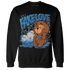 Industrial Blue 4s Sweatshirt Match Fake Love BER - NastyJamz