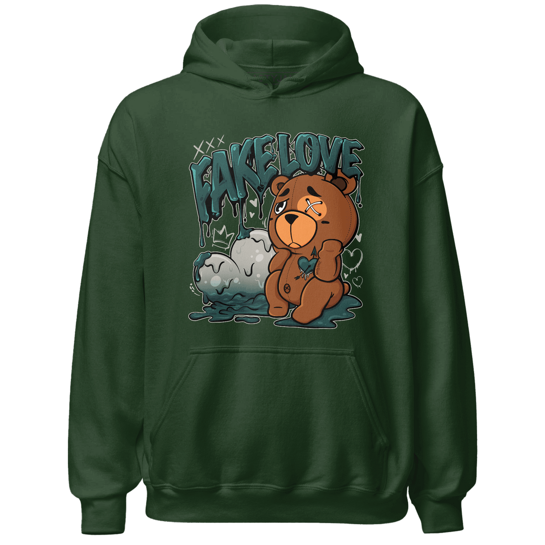 Oxidized Green 4s Hoodie Match Fake Love BER - NastyJamz