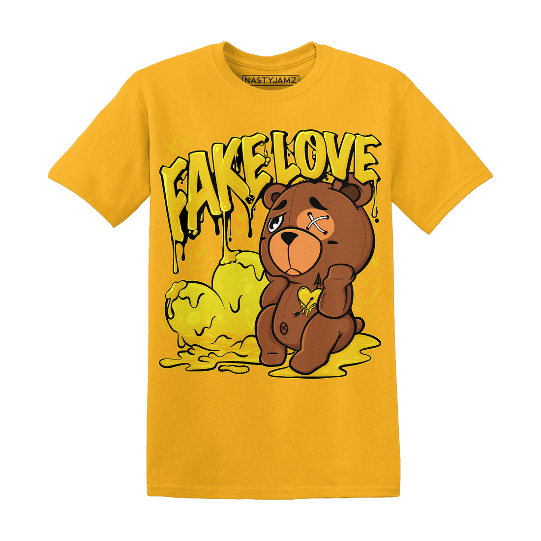 Vivid Sulfur 4s T Shirt Match Fake Love BER - NastyJamz