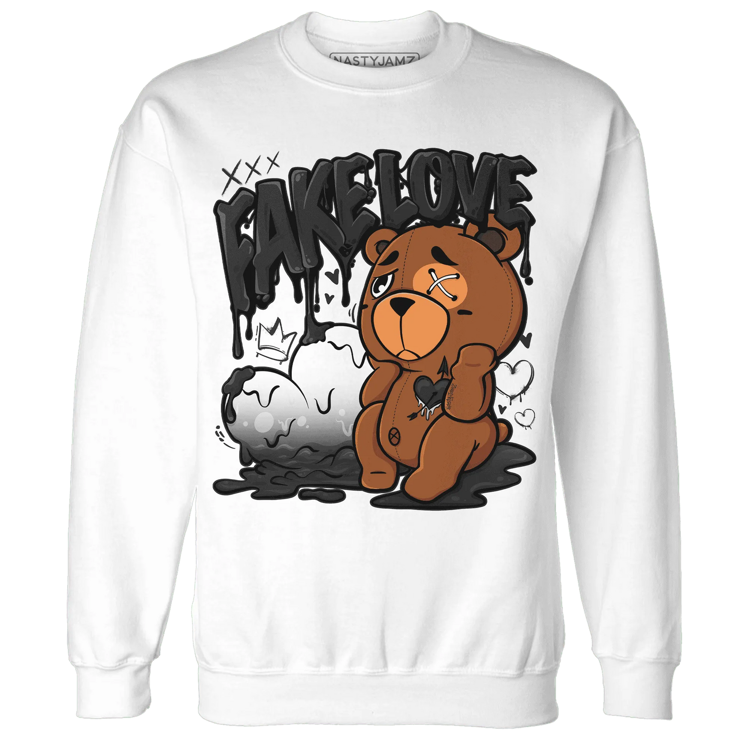 White-Thunder-4s-Sweatshirt-Match-Fake-Love-BER