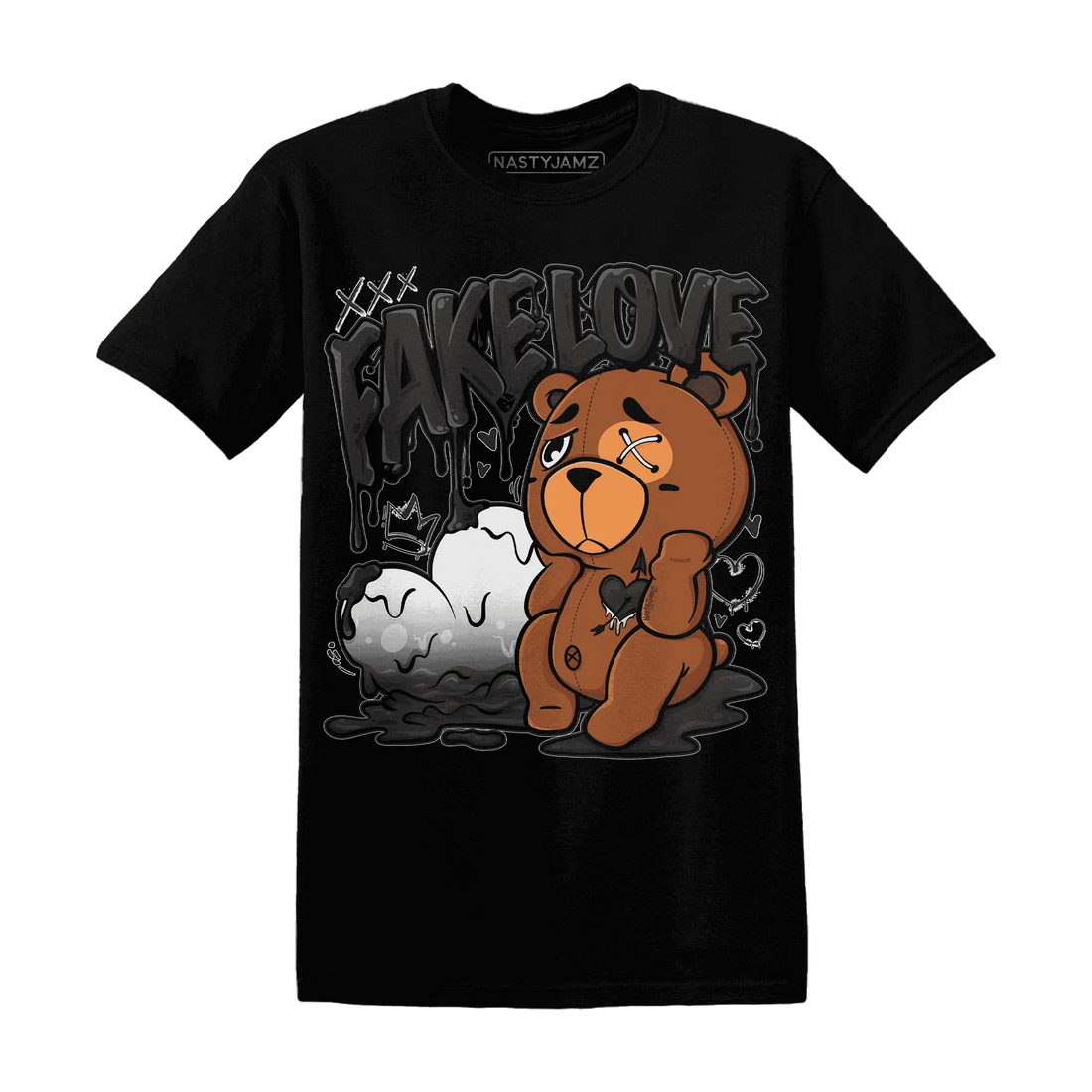 White-Thunder-4s-T-Shirt-Match-Fake-Love-BER