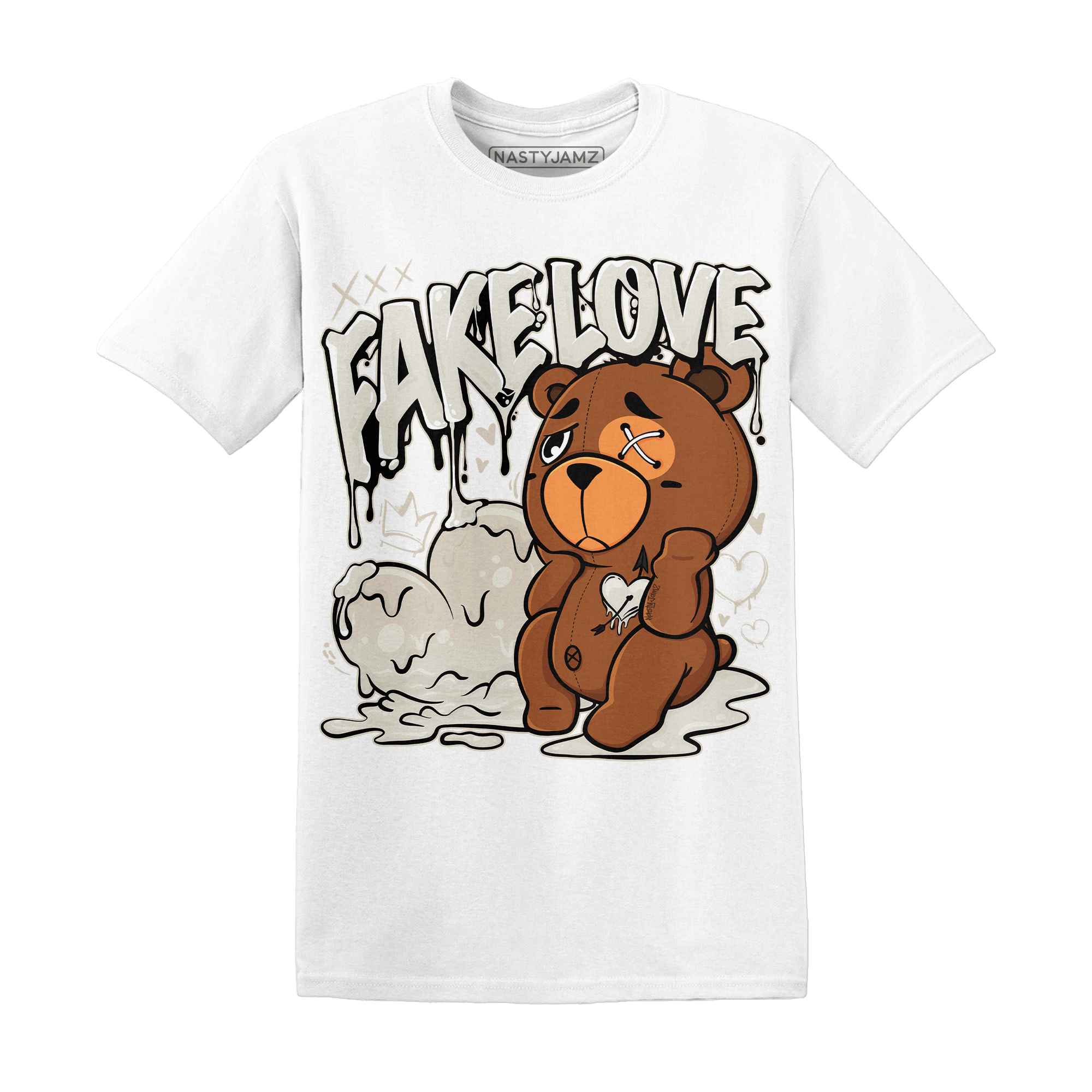 SE Sail 5s T Shirt Match Fake Love BER - NastyJamz