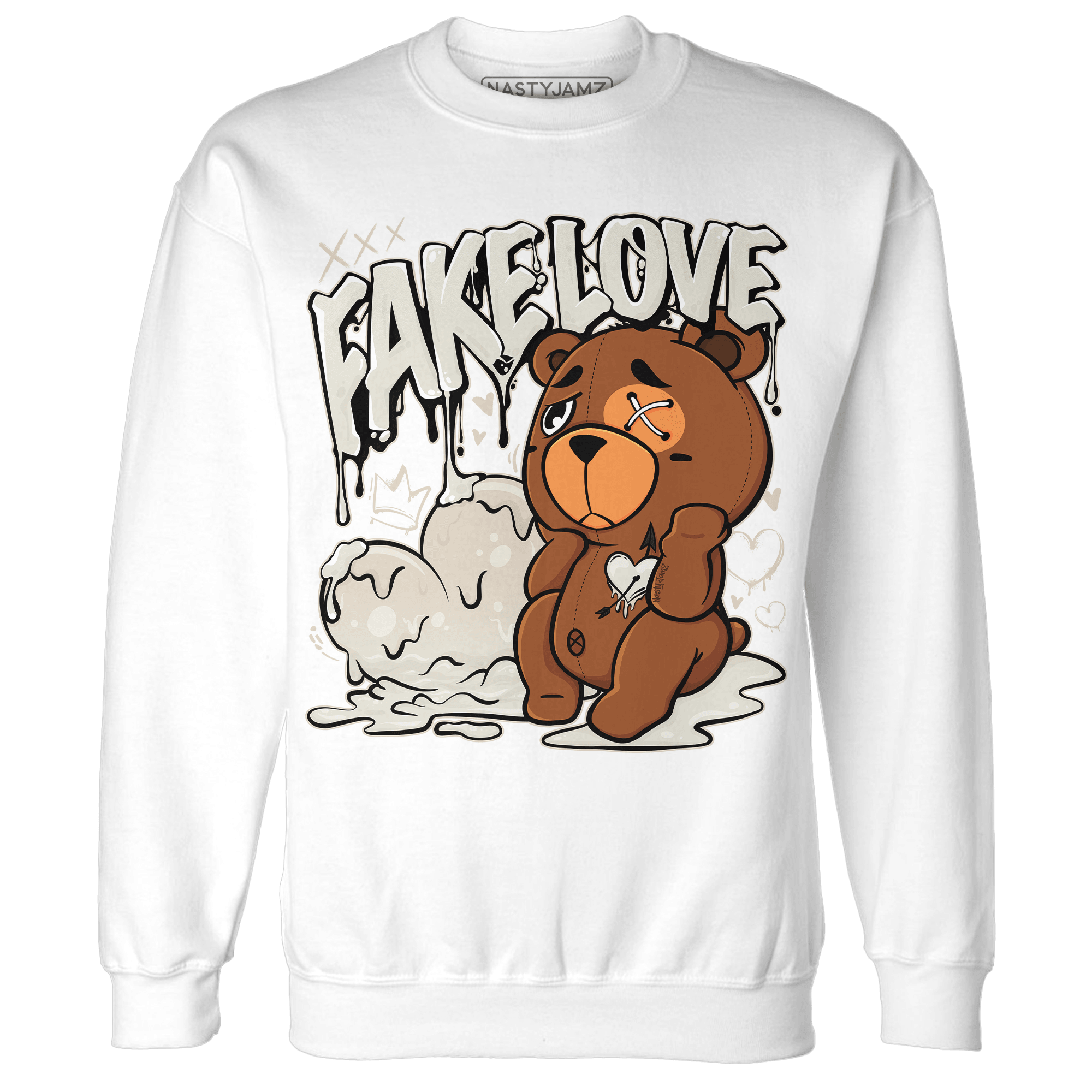 SE Sail 5s Sweatshirt Match Fake Love BER - NastyJamz