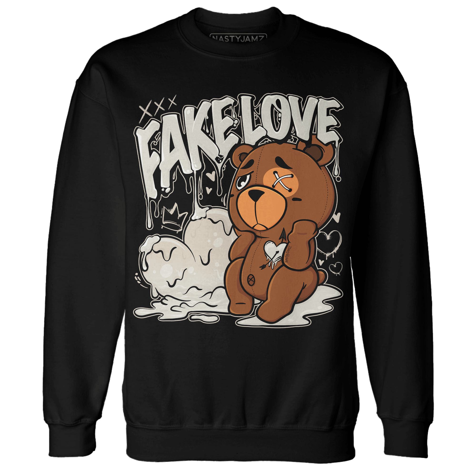 SE Sail 5s Sweatshirt Match Fake Love BER - NastyJamz