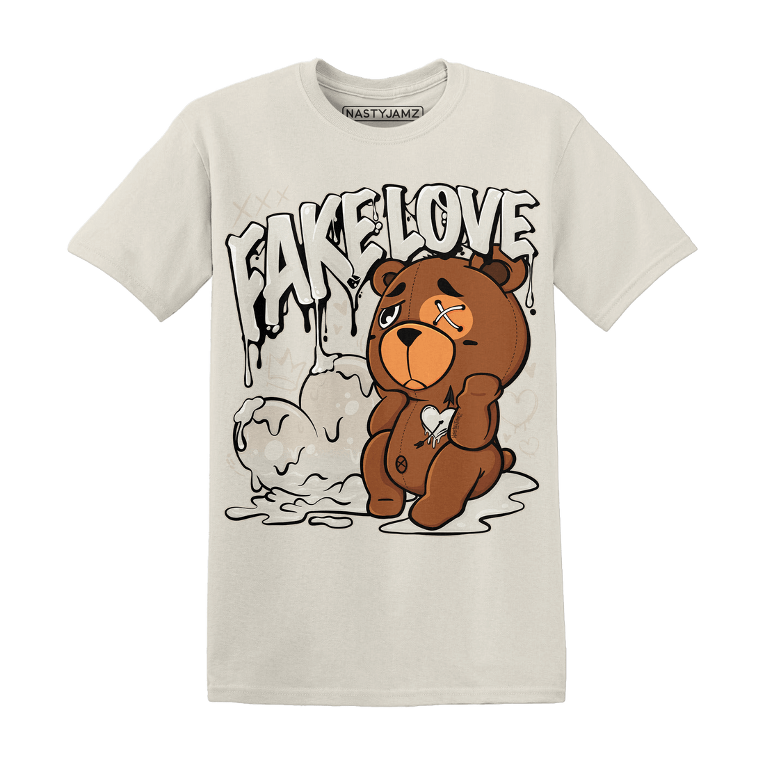 SE Sail 5s T Shirt Match Fake Love BER - NastyJamz