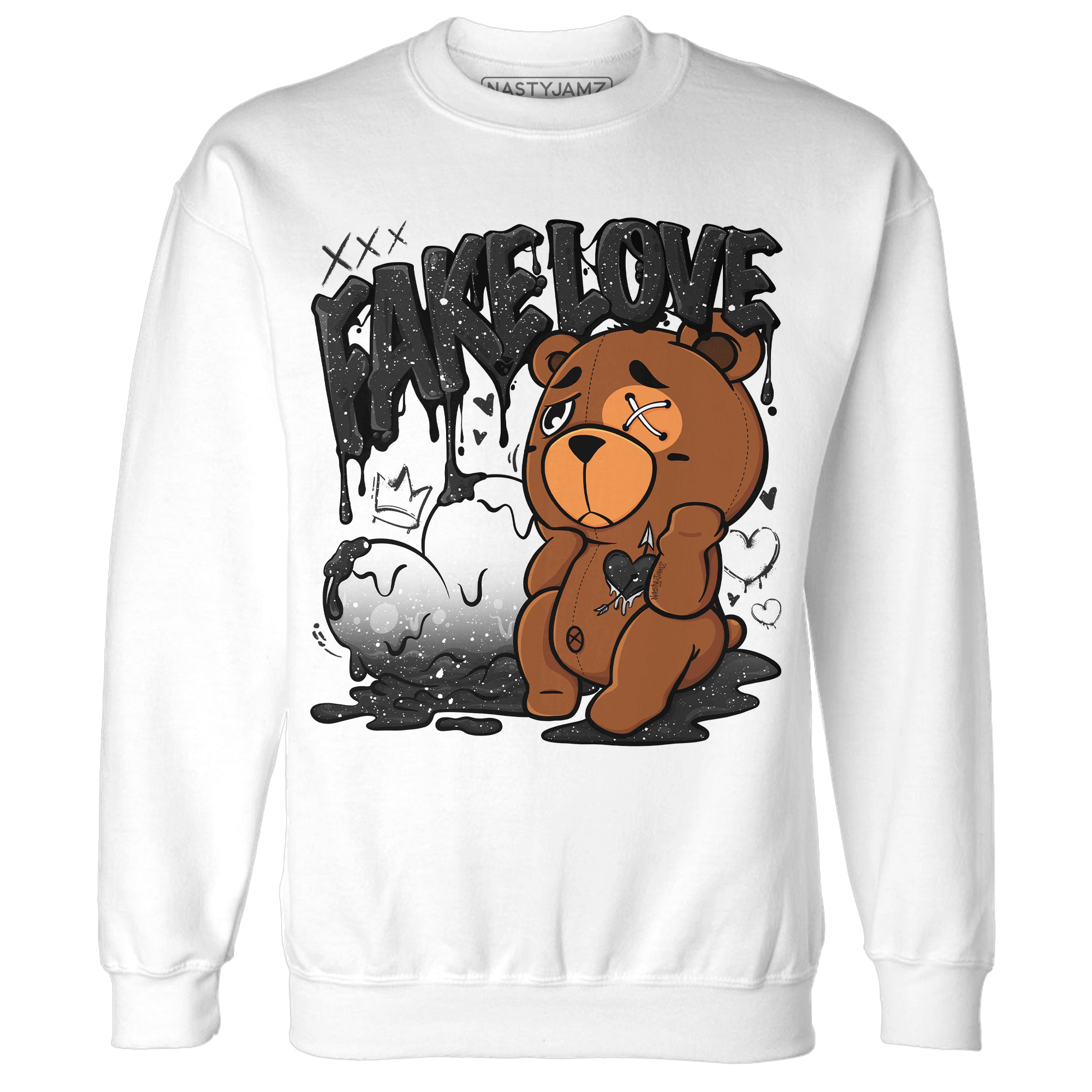 Reverse Oreo 6s Sweatshirt Match Fake Love BER - NastyJamz