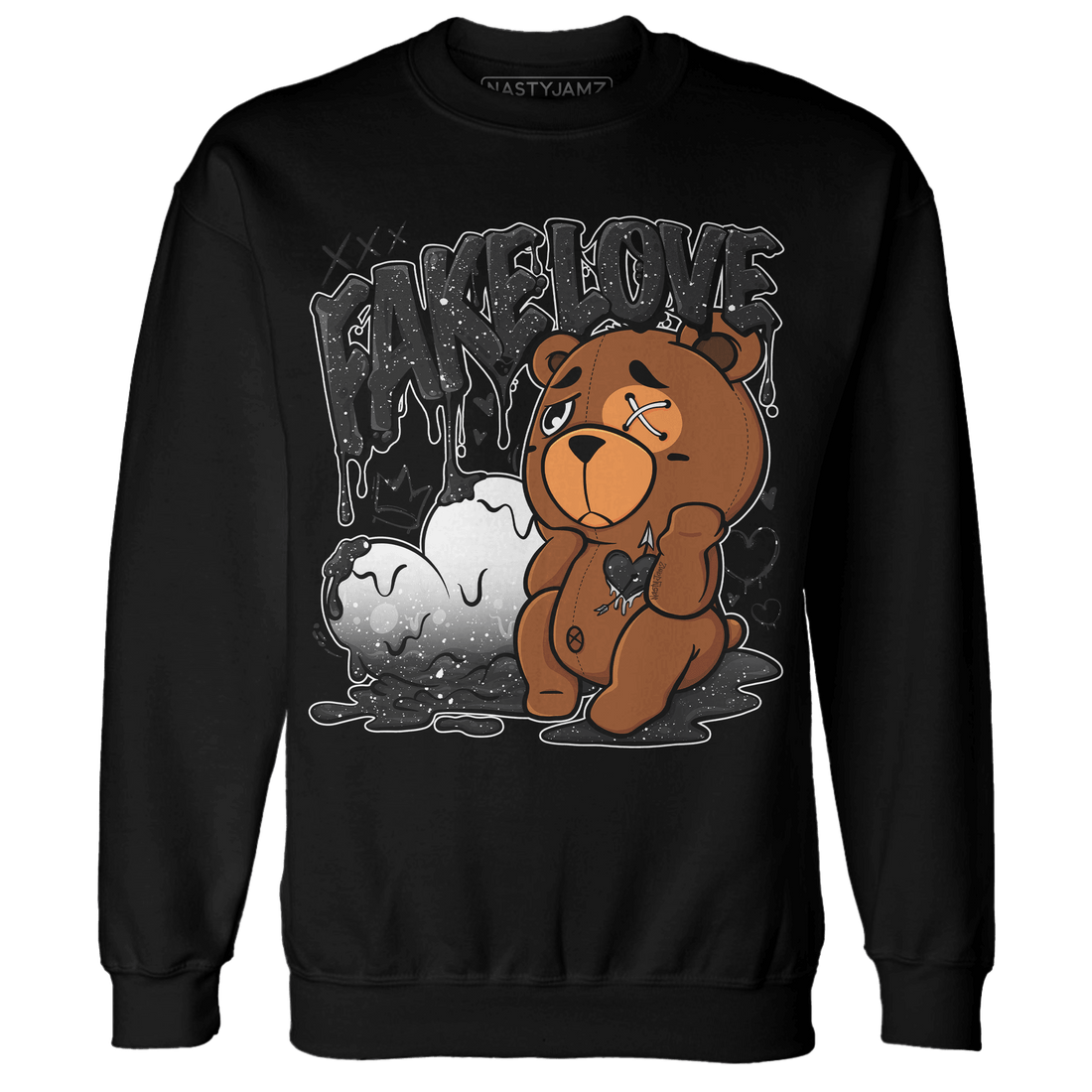 Reverse Oreo 6s Sweatshirt Match Fake Love BER - NastyJamz