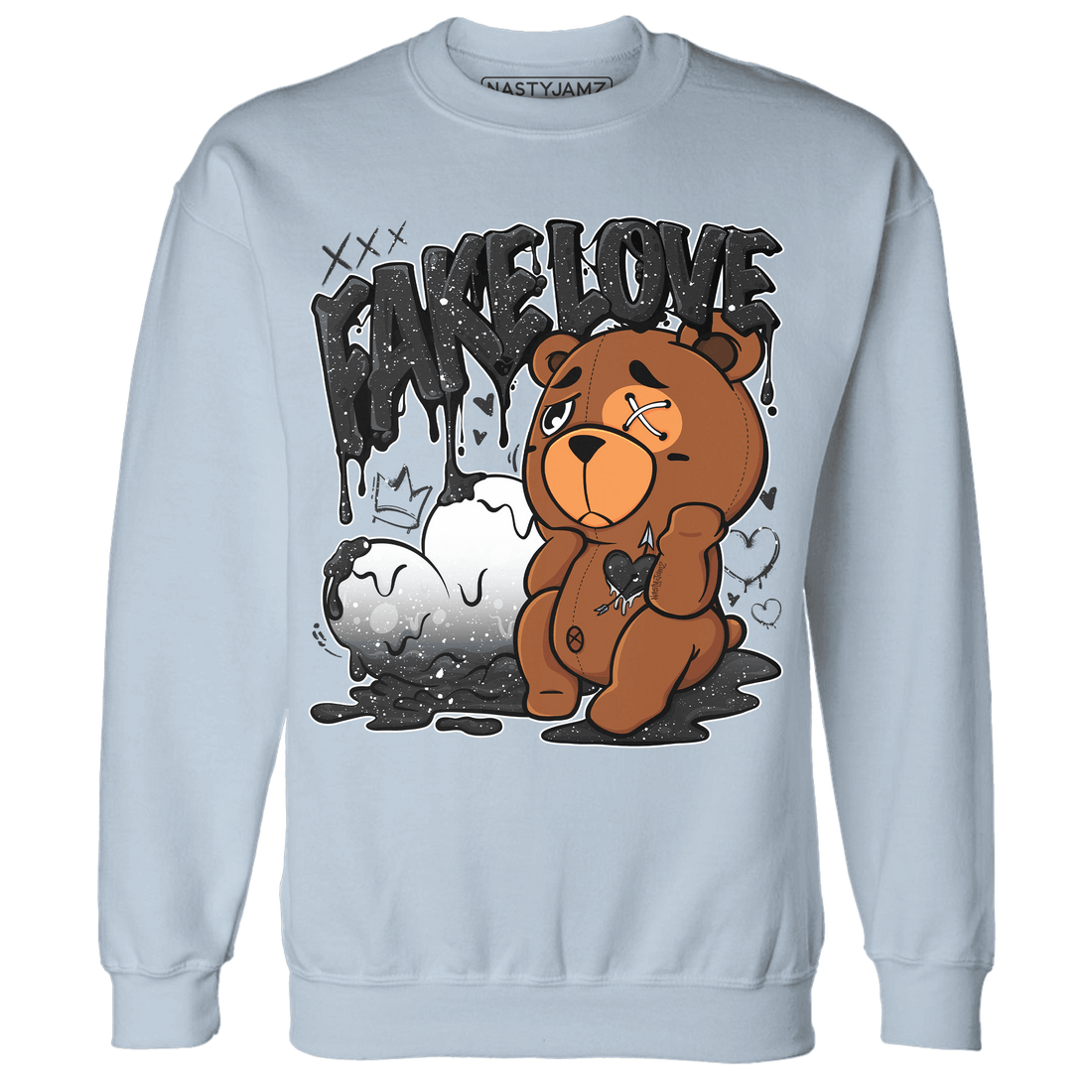 Reverse Oreo 6s Sweatshirt Match Fake Love BER - NastyJamz