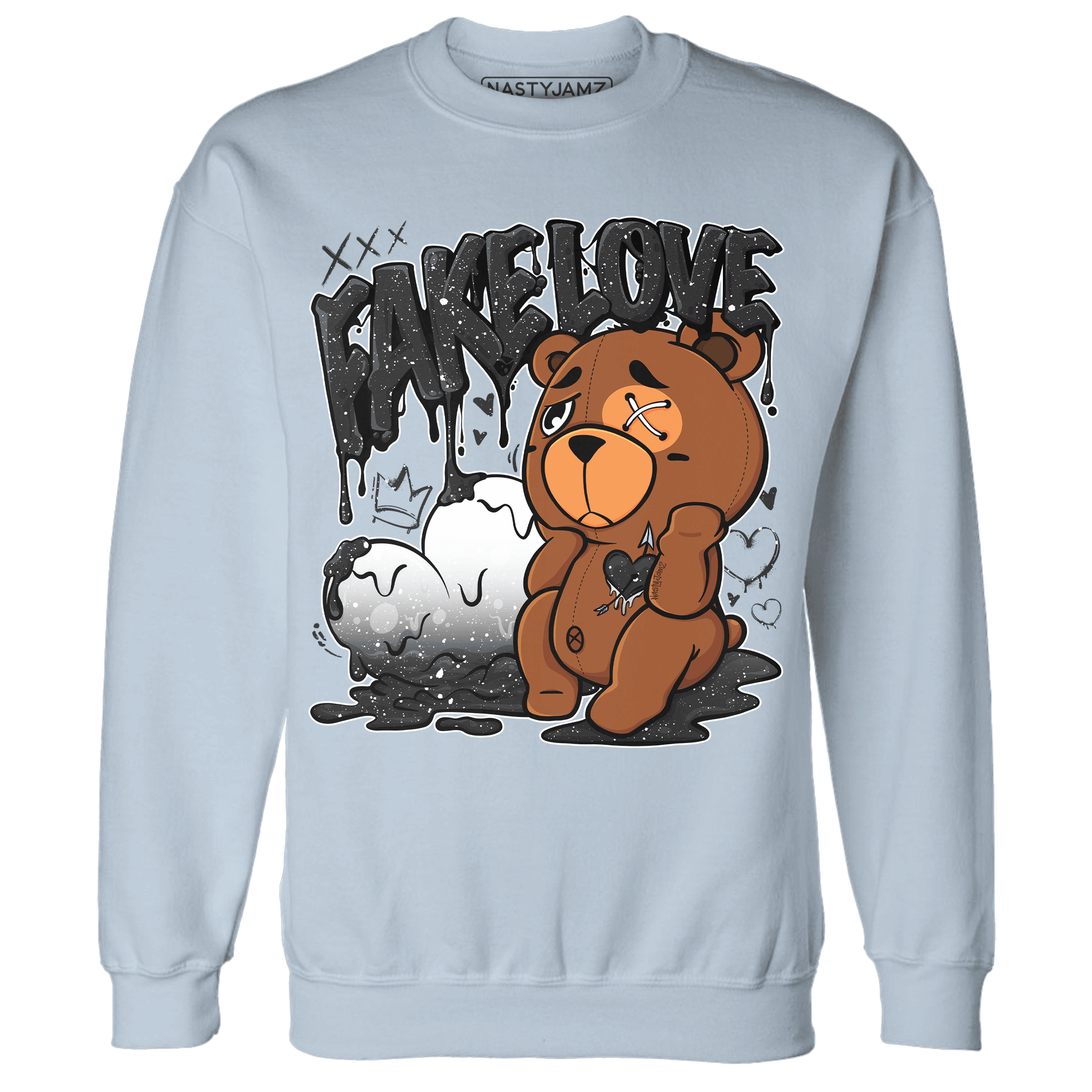 Reverse Oreo 6s Sweatshirt Match Fake Love BER - NastyJamz