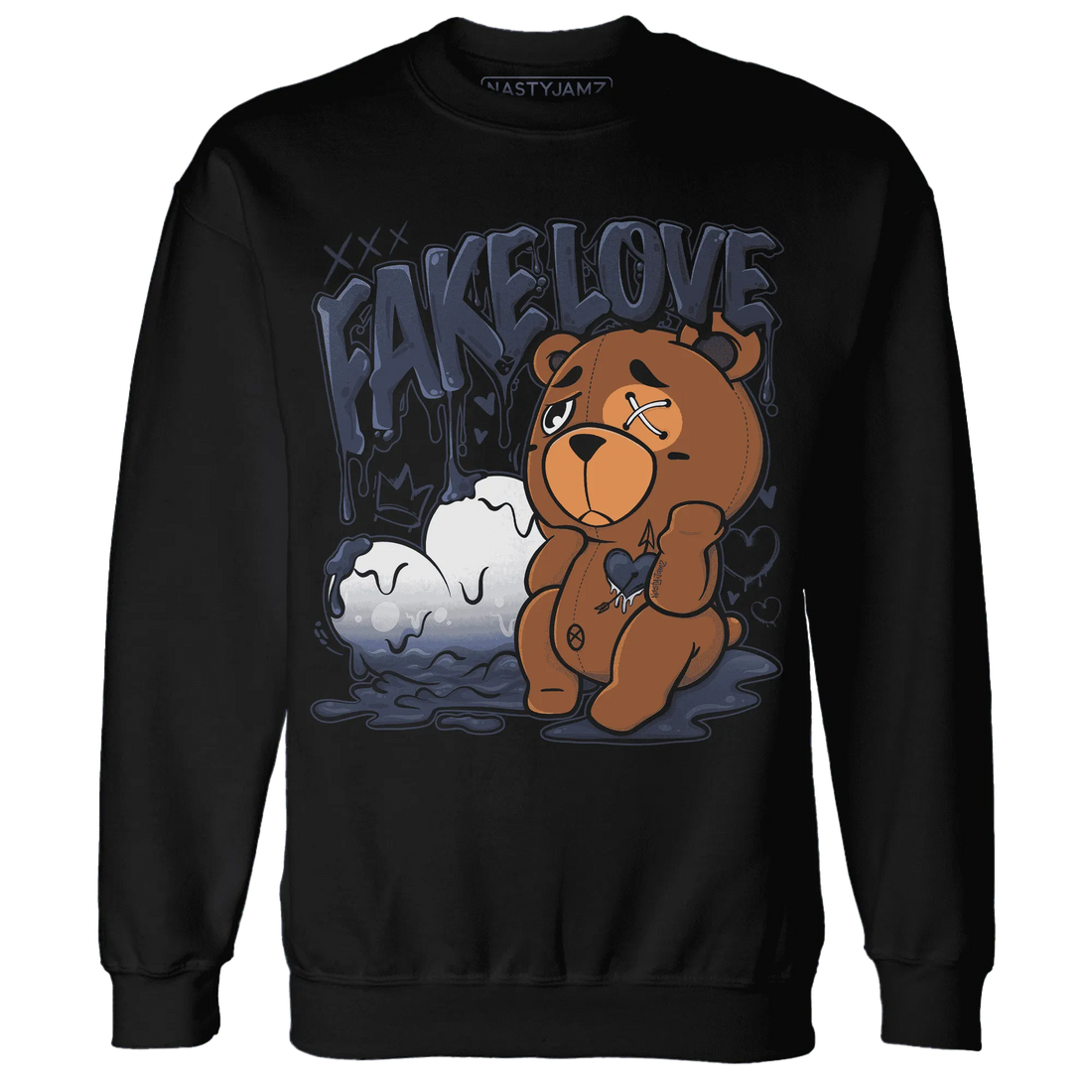 White-Navy-6s-Sweatshirt-Match-Fake-Love-BER