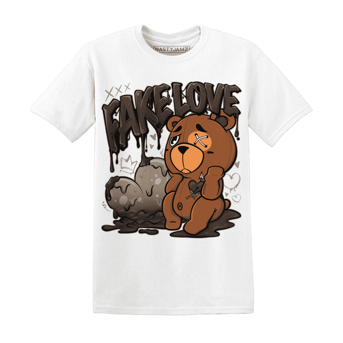 Dunk Low Baroque Brown T Shirt Match Fake Love BER - NastyJamz