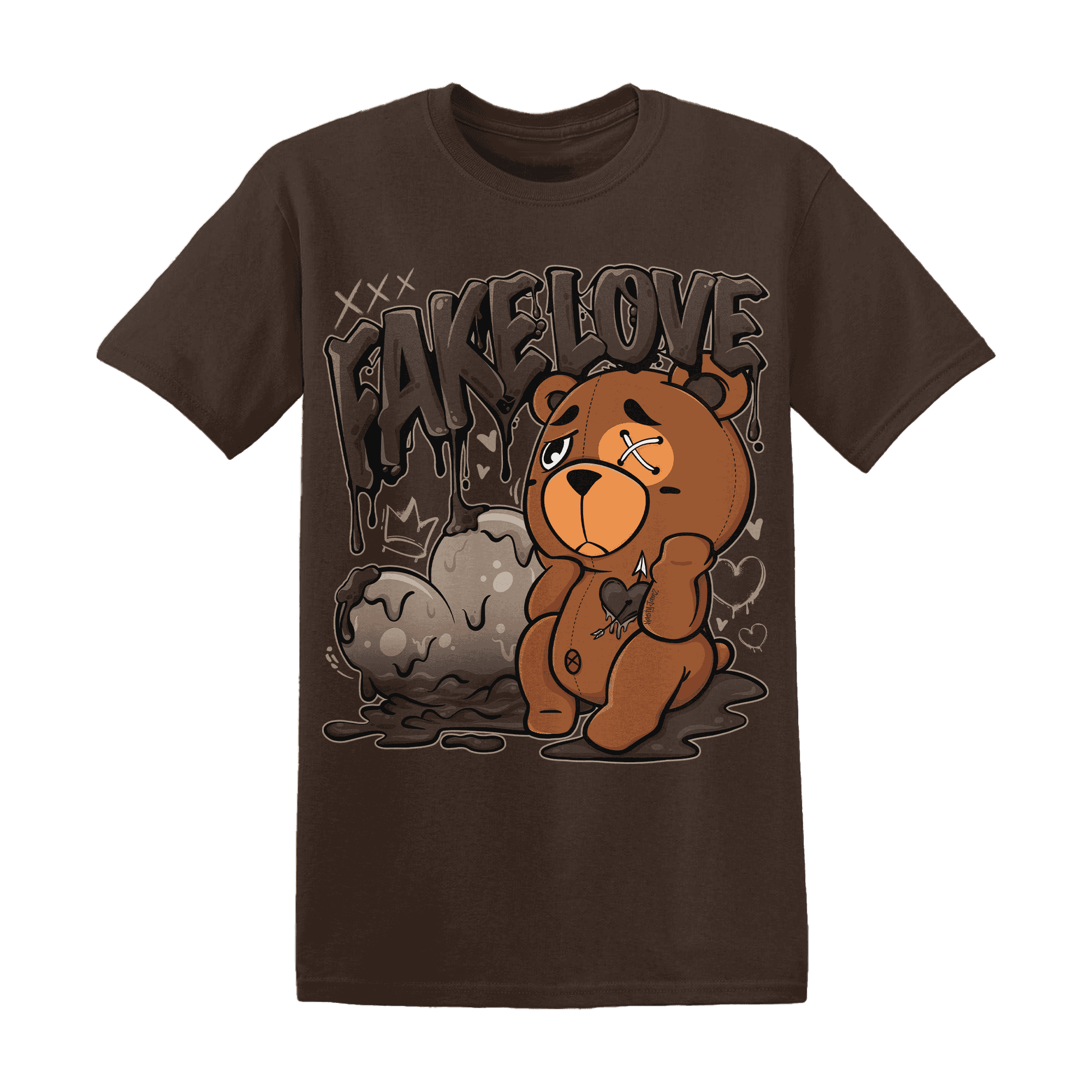 Dunk Low Baroque Brown T Shirt Match Fake Love BER - NastyJamz
