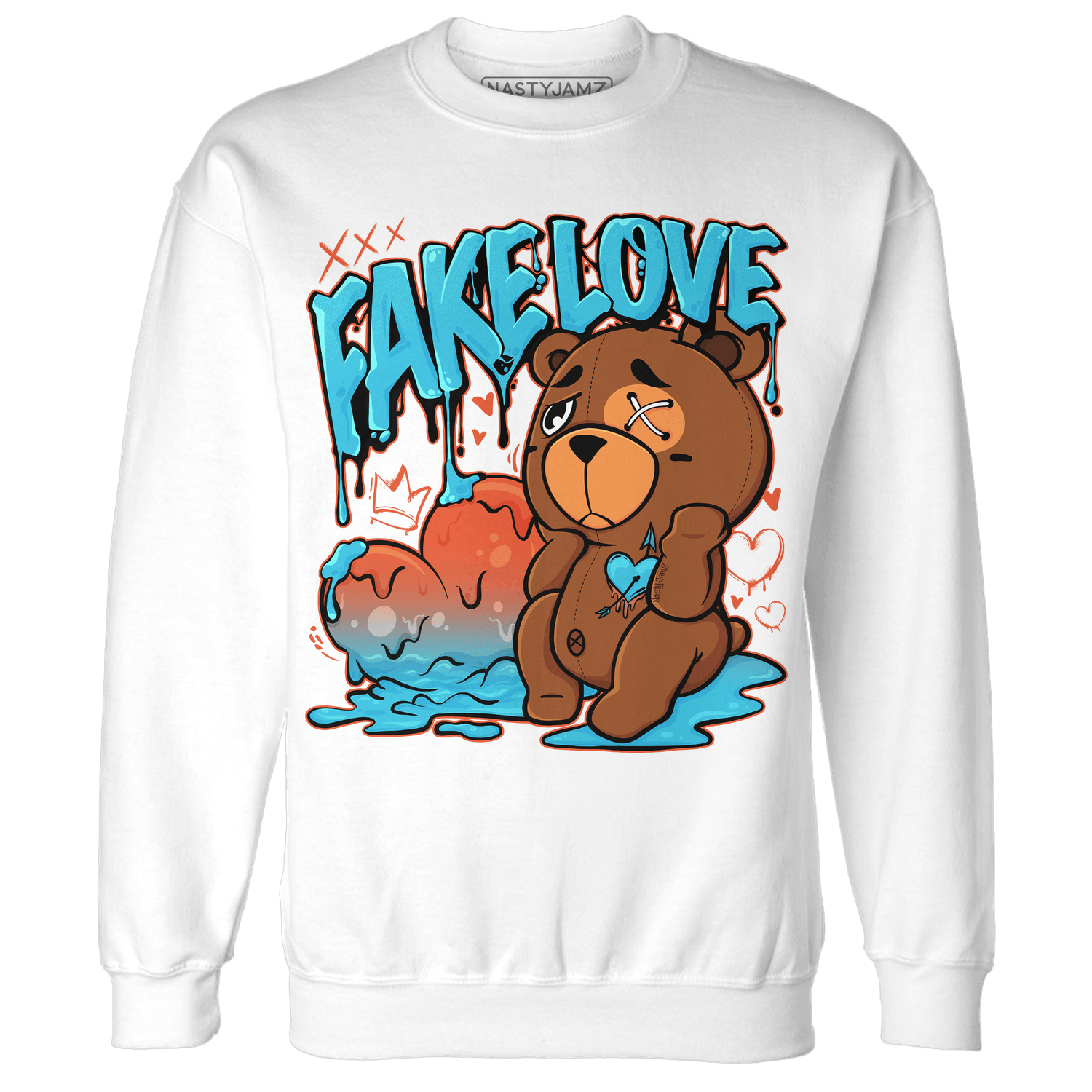 Dunk Low Dolphins Sweatshirt Match Fake Love BER - NastyJamz