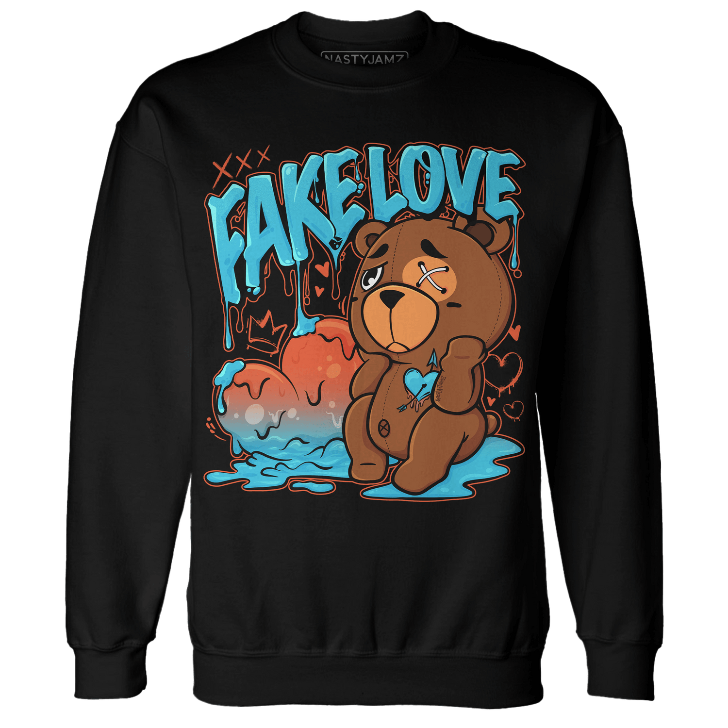 Dunk Low Dolphins Sweatshirt Match Fake Love BER - NastyJamz