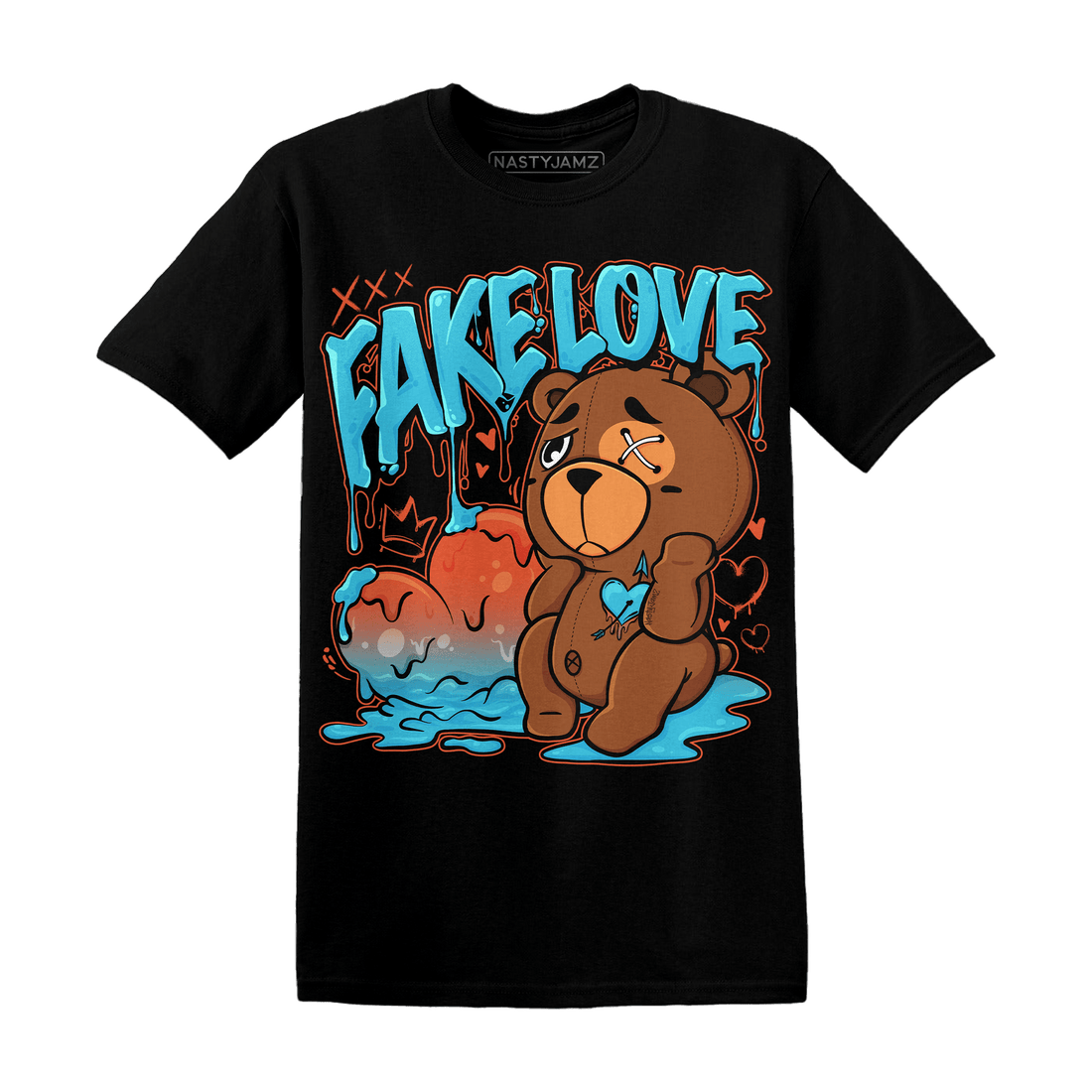 Dunk Low Dolphins T Shirt Match Fake Love BER - NastyJamz