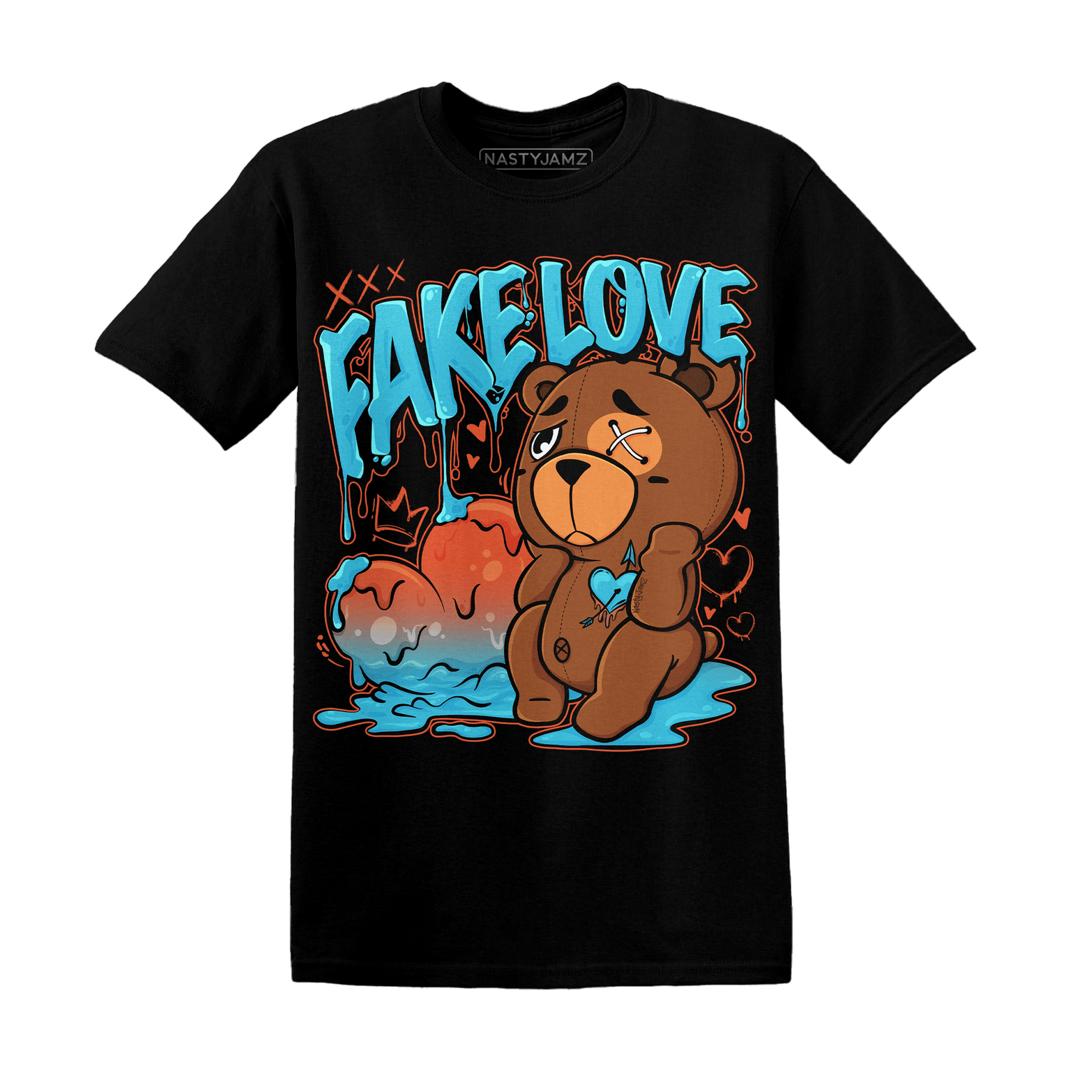 Dunk Low Dolphins T Shirt Match Fake Love BER - NastyJamz