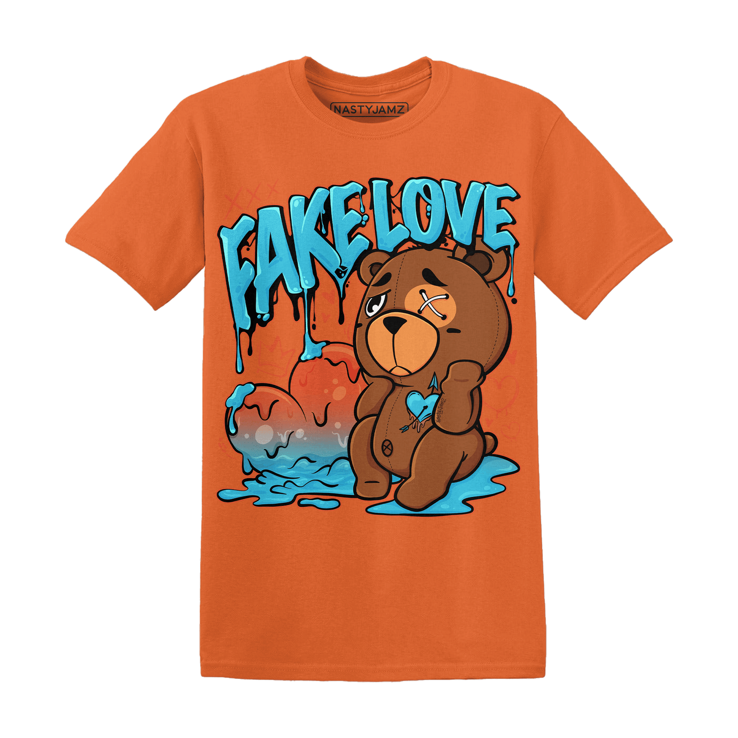 Dunk Low Dolphins T Shirt Match Fake Love BER - NastyJamz